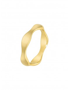 Anillo Marea Plata Dorada