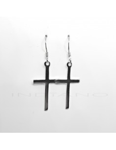Pendientes Plata Cruz Lisa...