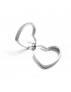 Pendientes Plata Corazones...