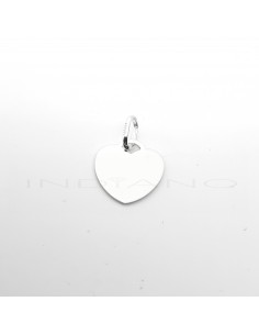 Chapa Plata Corazon Liso