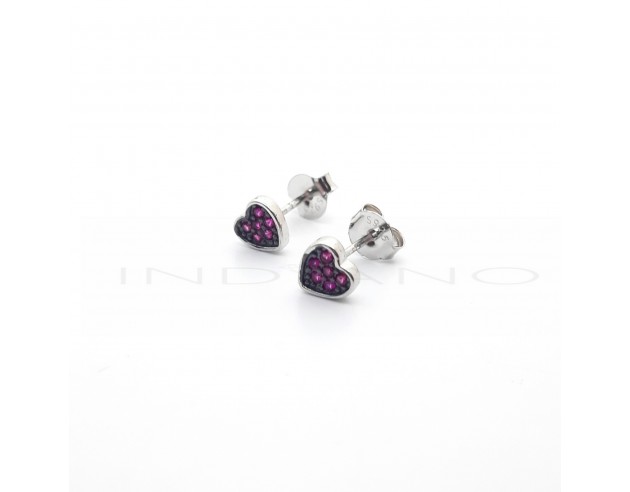 Pendientes Plata Corazon Circonitas...