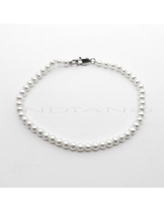 Pulsera Plata Perlas...