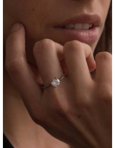 Anillo Plata Solitario...