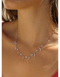 Collar Plata Línea Argent...