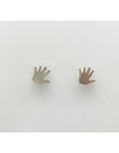 Pendientes Plata Mano Lisa