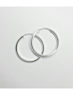 Pendientes Plata Aros Lisos