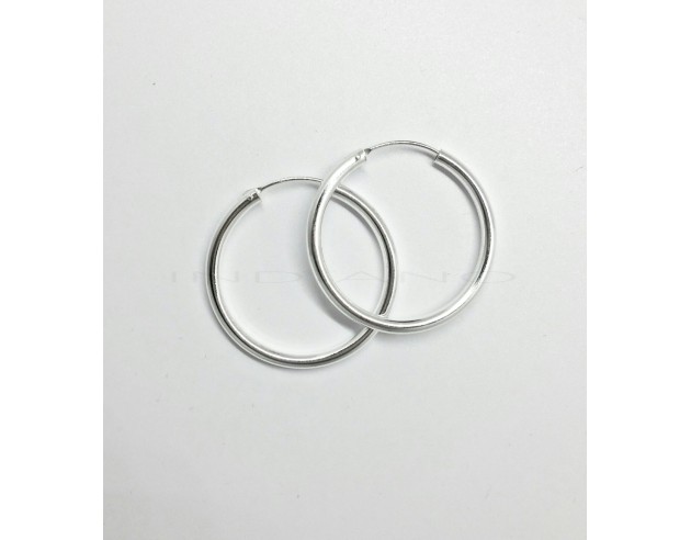 Pendientes Plata Aros Lisos