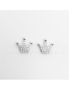 Pendientes Plata Corona...