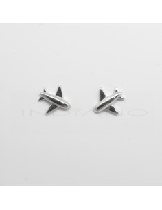 Pendientes Plata Aviones Lisos