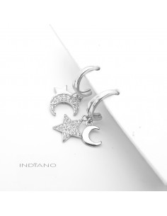 Pendientes Plata Medio Aro...