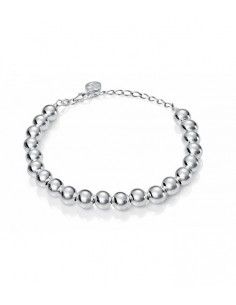 Pulsera Plata Bolas 8 MM