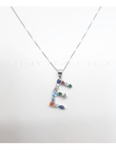 Collar Plata Letra E...