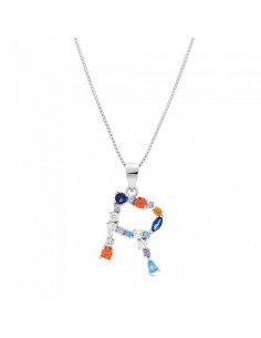Collar Plata Letra R...