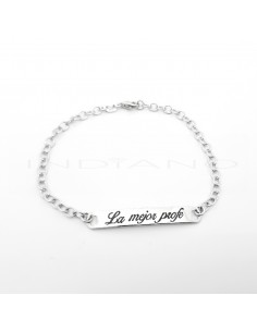 Pulsera Plata Profesora...