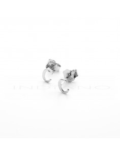Pendientes Plata Letra C Lisos