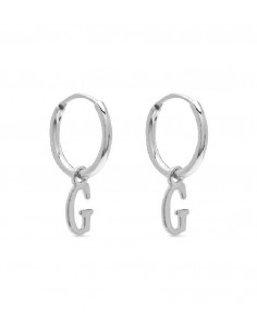 Pendientes Plata Aros Letra G