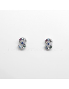 Pendientes Plata Letra S...