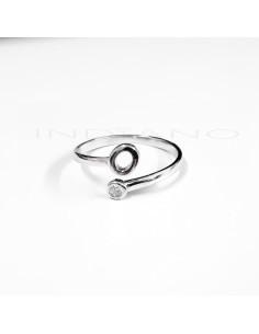 Anillo Plata Inicial O...