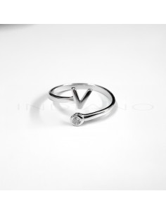Anillo Plata Inicial V...