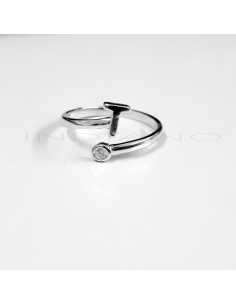 Anillo Plata Inicial T...