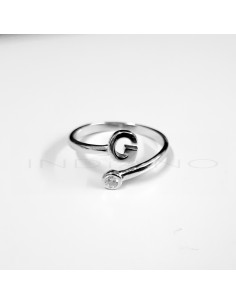 Anillo Plata Inicial G...