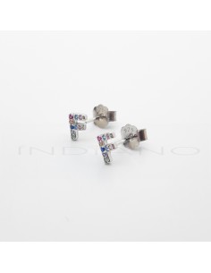 Pendientes Plata Letra F...