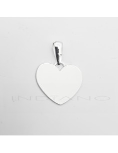 Chapa Plata Corazón Liso...