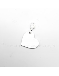 Chapa Plata  Corazón Liso...