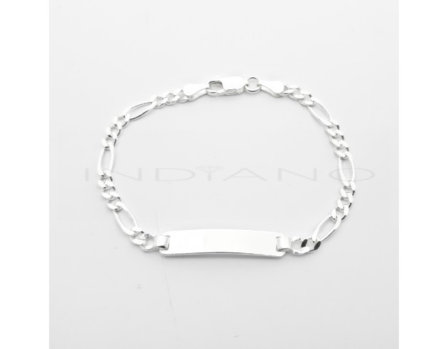 Esclava Plata Cadena Tipo Cartier 3x1...