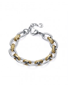 Pulsera Acero Bicolor...