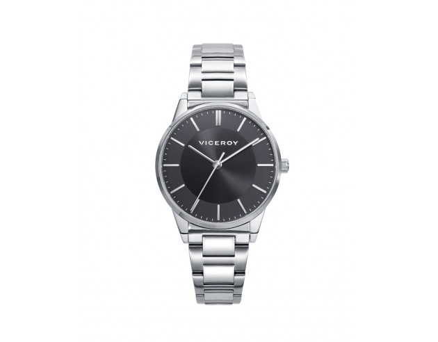 Reloj de mujer Viceroy Dress. Destaca por su diseño elegante y minimalista con tres agujas, caja y brazalete en acero. Su esfer