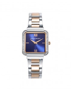 Precioso reloj de mujer que destaca por su diseño elegante y moderno, con detalles sofisticados. La caja de acero adornada con 