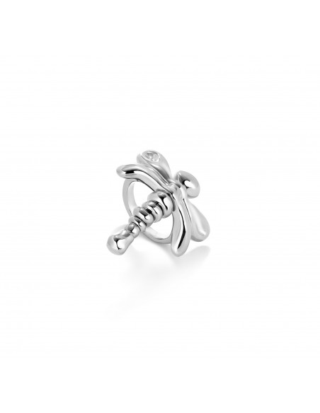 Anillo libelula bañado en plata de ley.La libélula se convierte en la gran apuesta de la temporada, auténticos símbolos de rebe