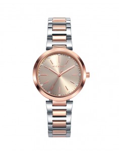 Este reloj de mujer Viceroy Chic tres agujas destaca por su diseño elegante y moderno. Presenta una caja y brazalete de acero c