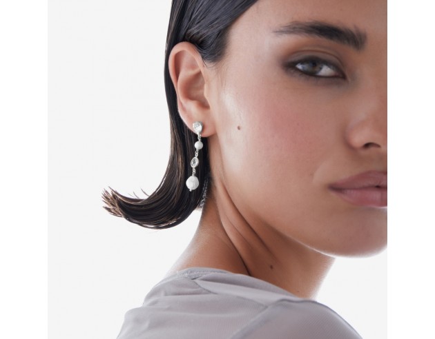 Pendientes Plata Victoria Cruz Largos...