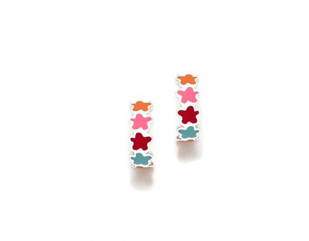 Pendientes Agatha Plata Aros Nubes...