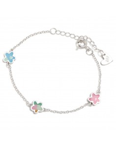 Pulsera Agatha Plata Flores...
