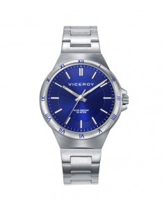 Un diseño que combina resistencia y elegancia: este reloj de mujer con tres agujas destaca por su caja de acero robusta y su br