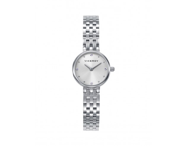 Brillo y elegancia atemporales: este reloj de mujer destaca por su caja y brazalete de acero que aportan un estilo sofisticado 