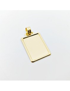 Chapa Oro Rectangular Cerco...