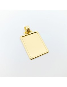 Chapa Oro Rectangular Cerco...