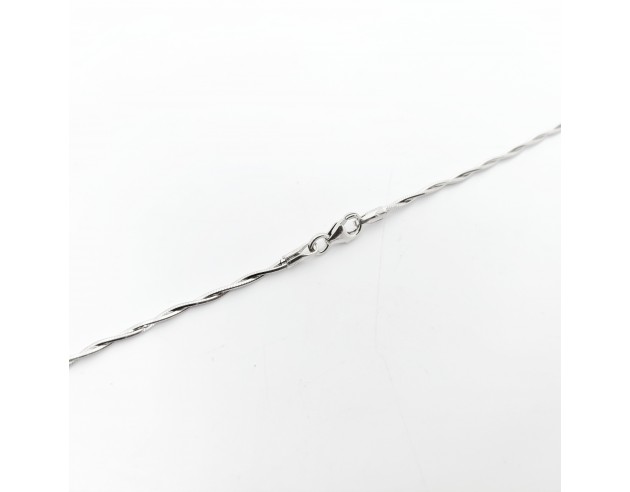 Cadena Oro Blanco Veneciana Doble