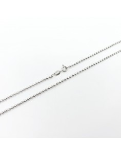 Cadena Oro Blanco Bolas