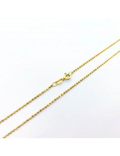 Cadena Oro Bolitas Lapidadas