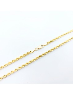 Cordon Oro Fuerte Fino 45 cm