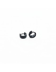 Pendientes Acero Ip Negro...