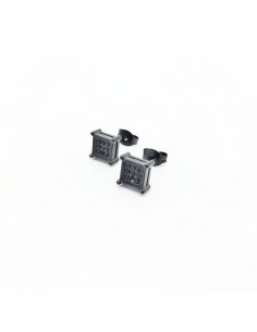 Pendientes Acero Ip Negro...