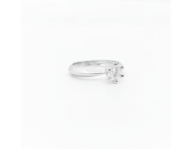 Solitario Plata Circonita Seis Garras