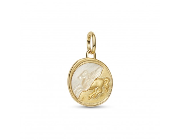 Charm Pandora Medallón Pegaso 14k...