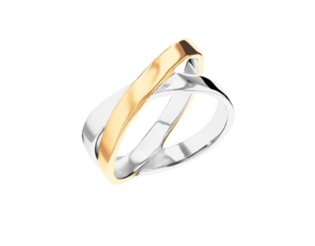 Anillo Calvin Klein Bicolor 35000854D